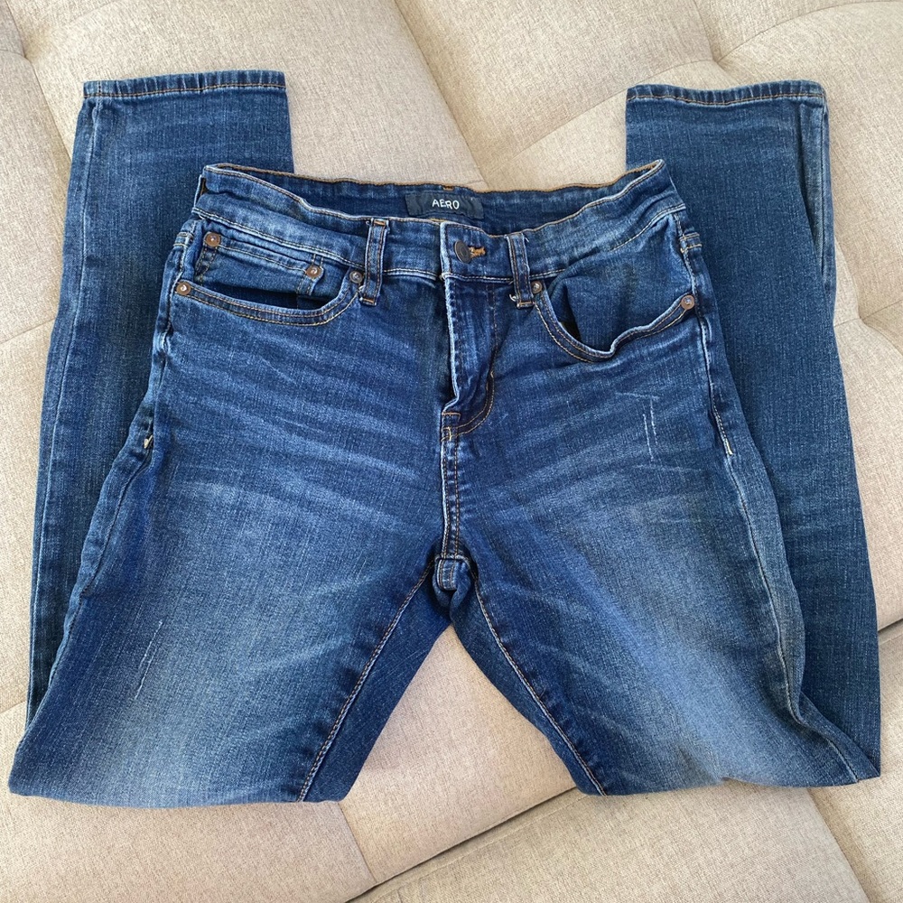 AERO Skinny Blue Jeans